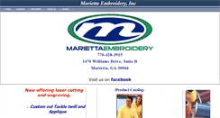 Desktop Screenshot of mariettaembroidery.com